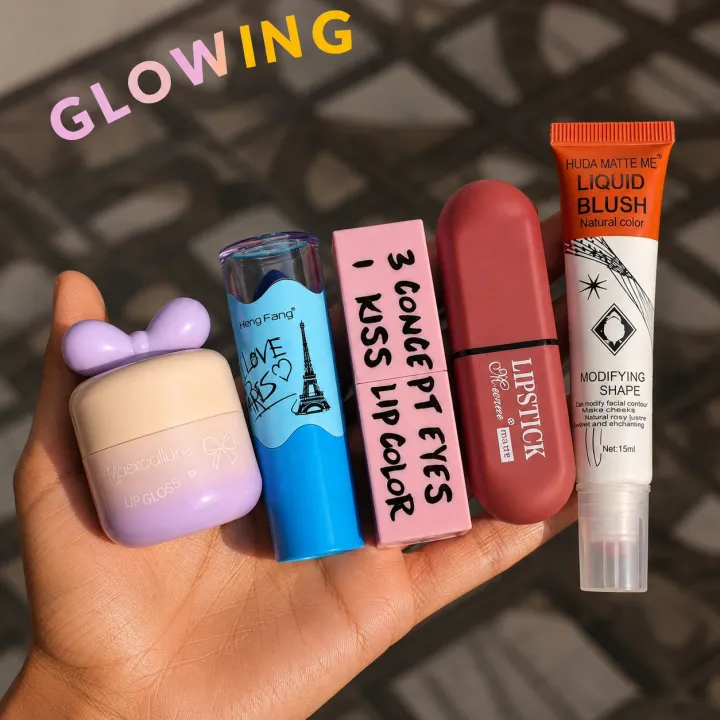 All-in-One Daily Makeup Deal Lip, Eye & Face""5 in 1 Makeup Combo Set | Daraz.pk