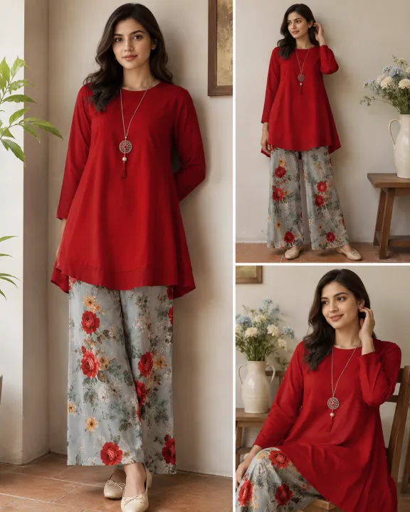 2Pc Stitched ladies dress - Trendy, Comfortable, linen dress Easy to Wear casual dress , dress for ladies | Daraz.pk